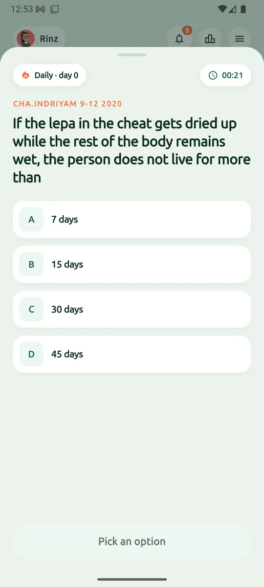 Today's question