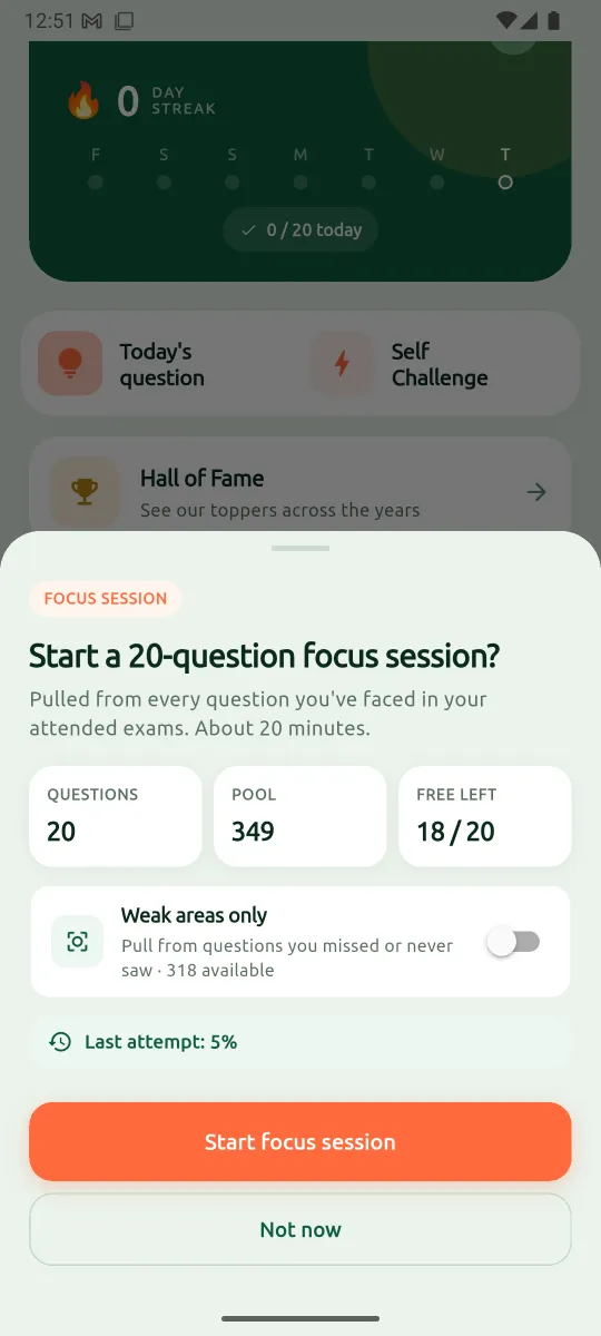 Focus session