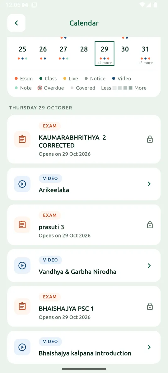 A plan day in the calendar